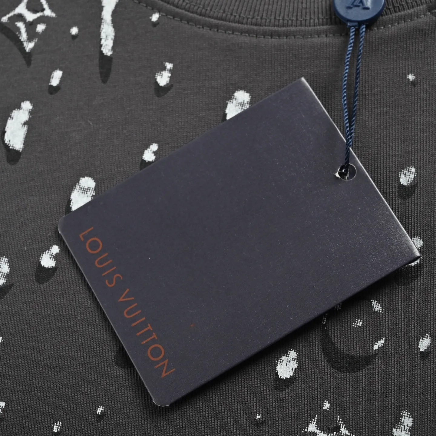 Louis Vuitton/Louis Vuitton 26ss 3D presbyopia water drop print short sleeves